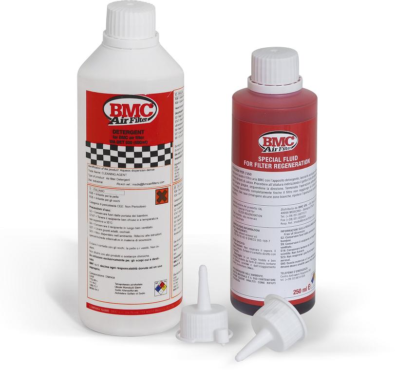 Complete Air Filter Washing Kit - Detergent & Regeneration Fluid Bottle - Click Image to Close