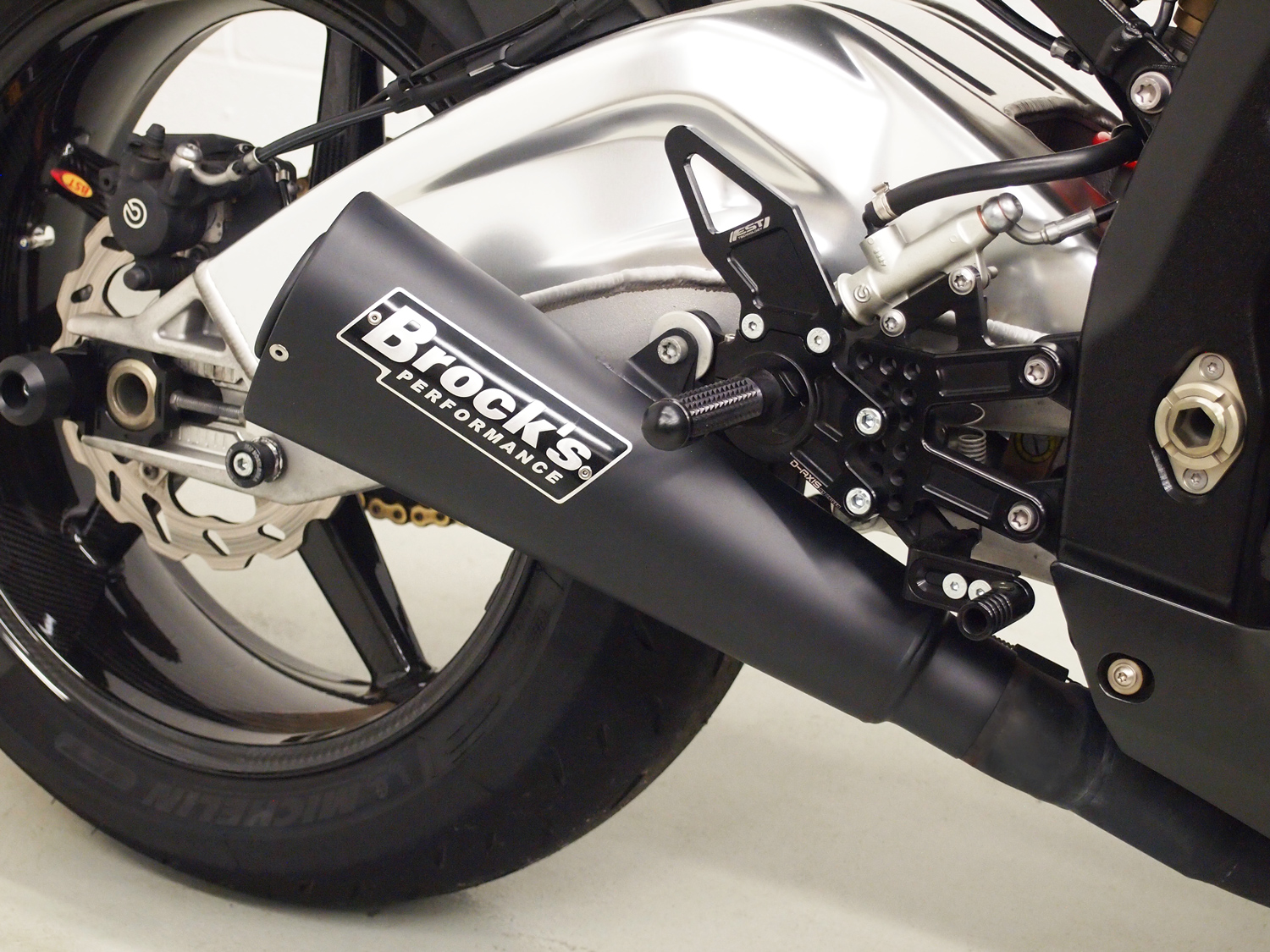 14" Alien Head 2 Black Full Exhaust - For 10-14 BMW S1000RR - Click Image to Close