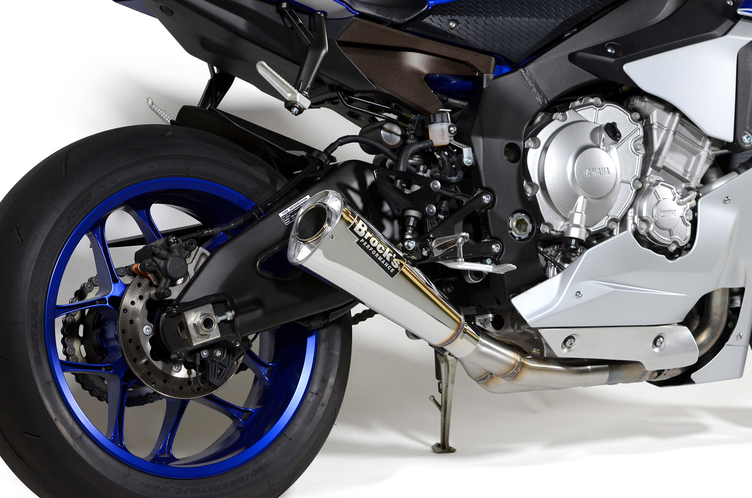 Alien Head 2 Polished 3/4 Exhaust - Yamaha R1 - Click Image to Close