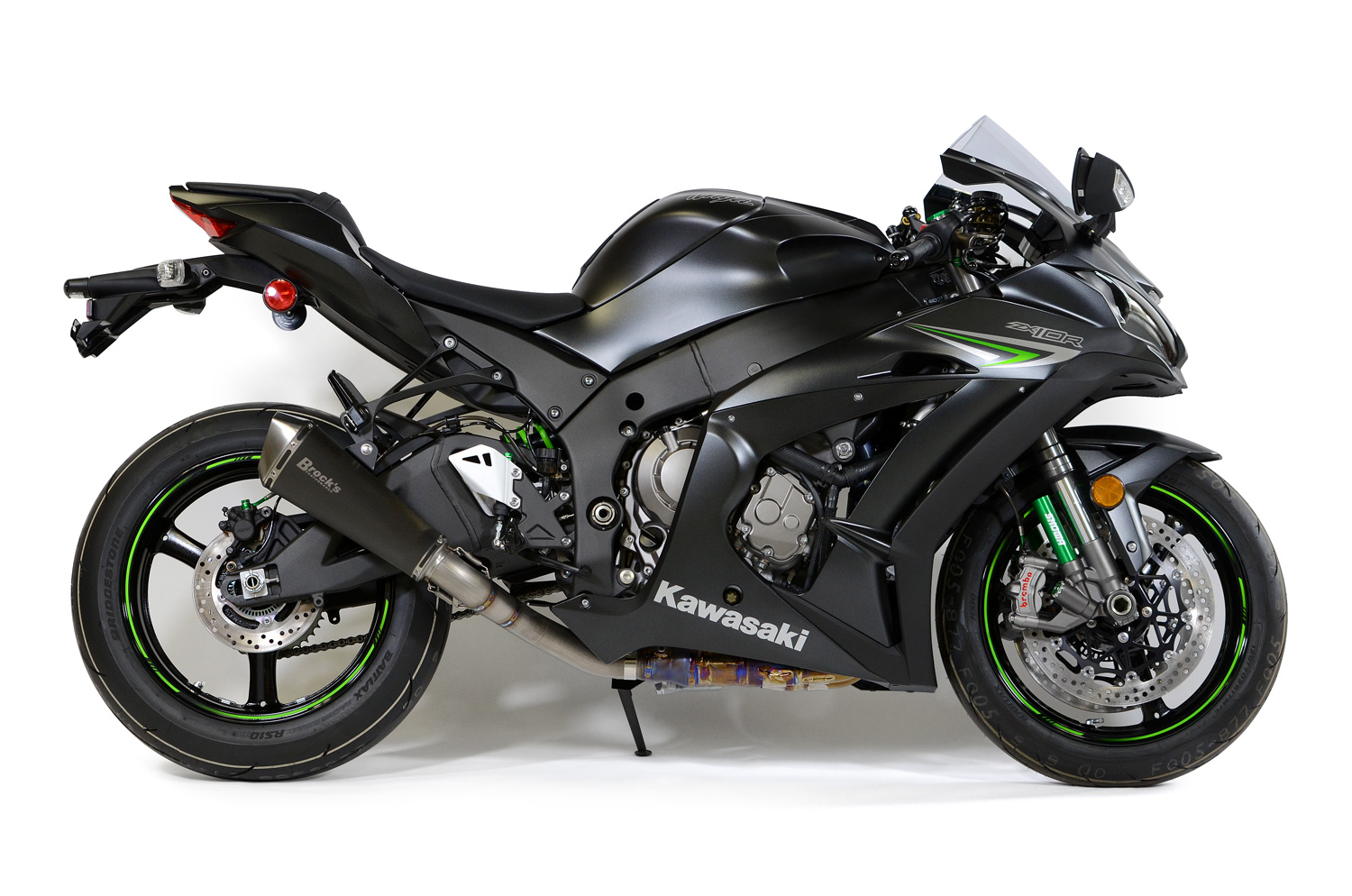 Predator Electro-Black 3/4 Slip On Exhaust - Kawasaki ZX10R - Click Image to Close