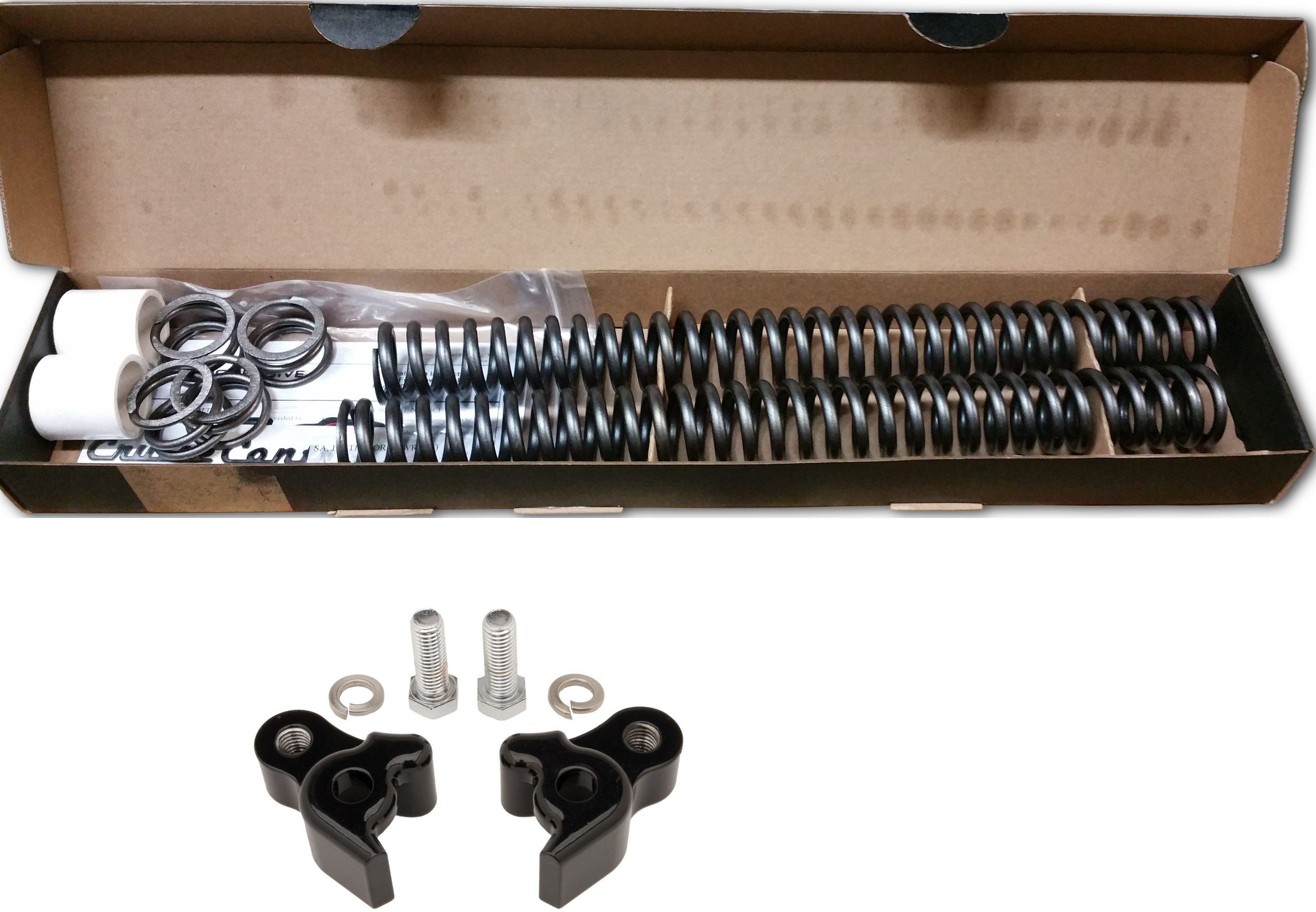 Complete Lowering Kit - Front Springs & Rear Blocks - HD Touring - Click Image to Close