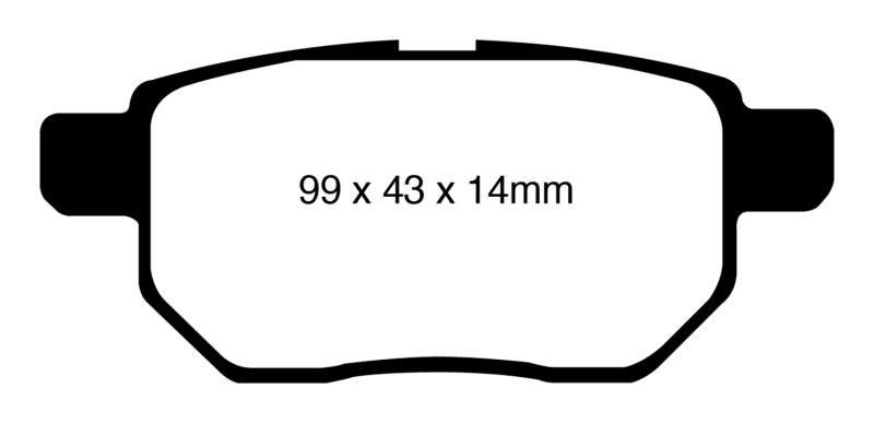 Greenstuff Rear Brake Pads - For 11+ Lexus CT200h 1.8 Hybrid - Click Image to Close