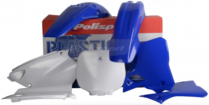 Plastic Kit - Original Blue/White - For 96-99 Yamaha YZ125/250 - Click Image to Close