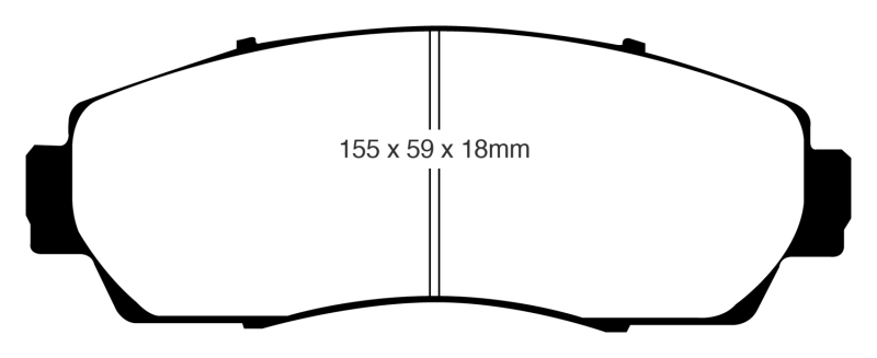 Ultimax2 Front Brake Pads - For 07-09 Acura RDX 2.3 Turbo - Click Image to Close