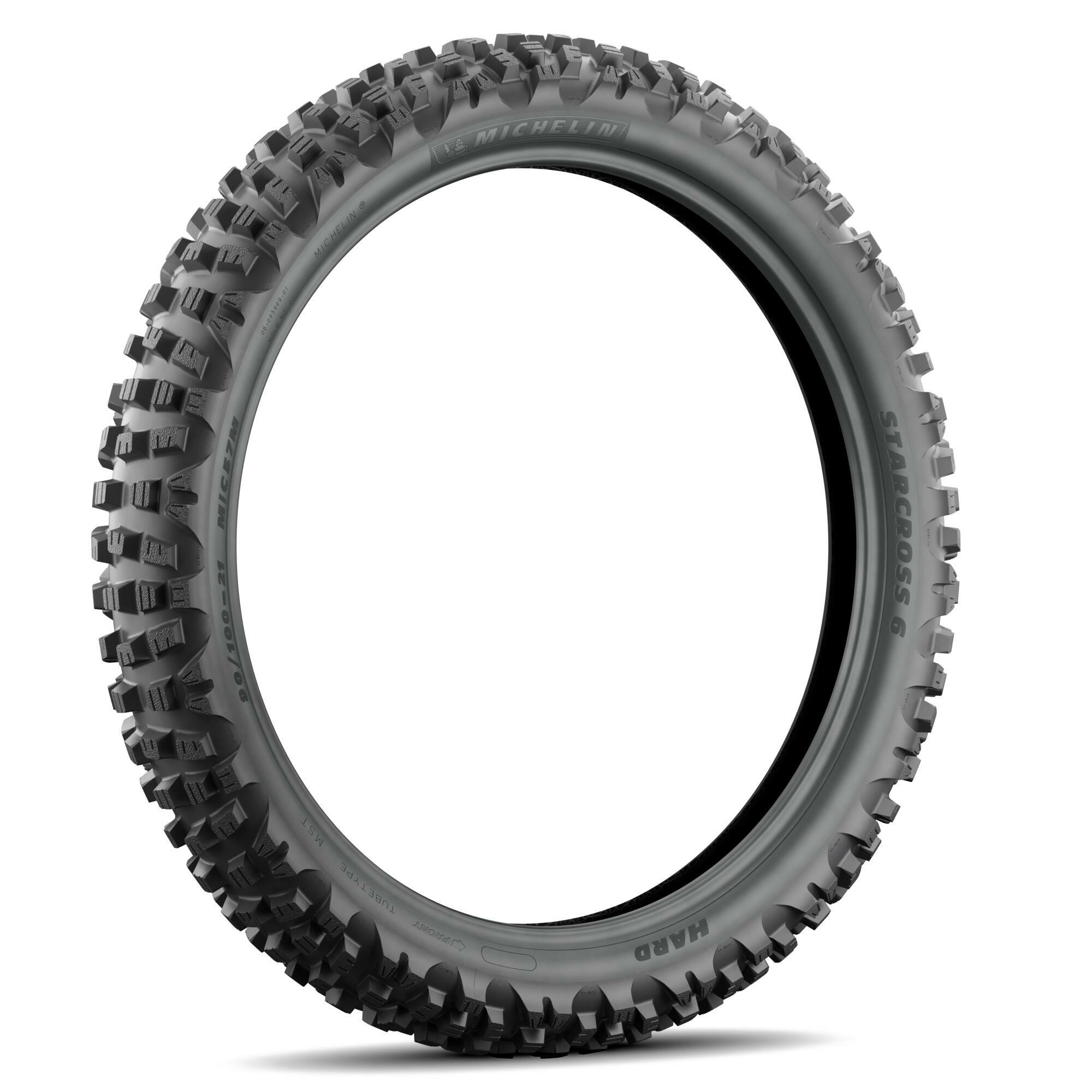 Starcross 6 Hard Front Tire 90/100-21 - Click Image to Close