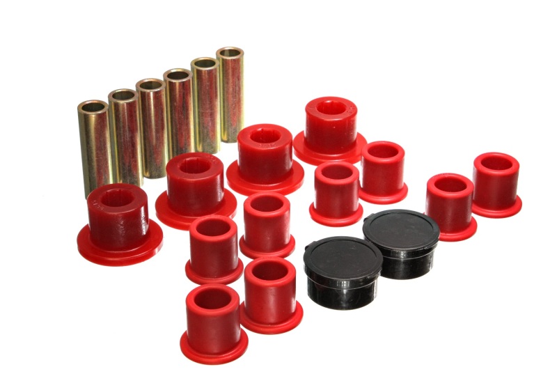 98-11 Ford Ranger Red Rear Leaf Spring Bushing Set - Click Image to Close