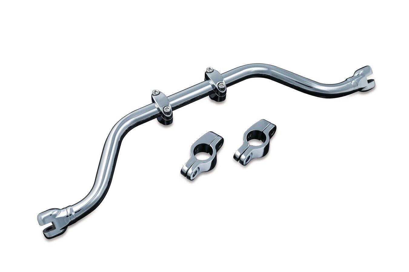 Adjustable Mustache Bar For 91-17 Dyna Chrome - Click Image to Close