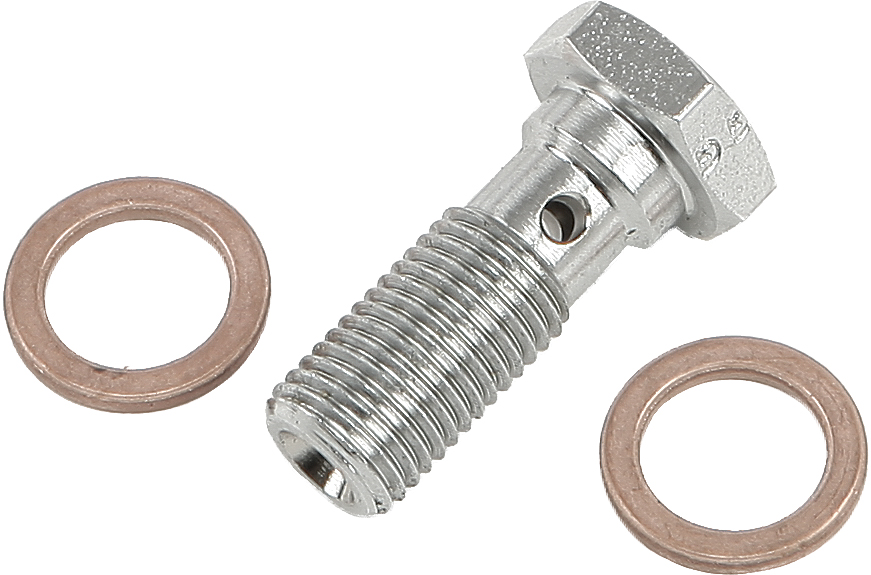 Banjo Bolt Chrome 3/8-24 Long - Click Image to Close