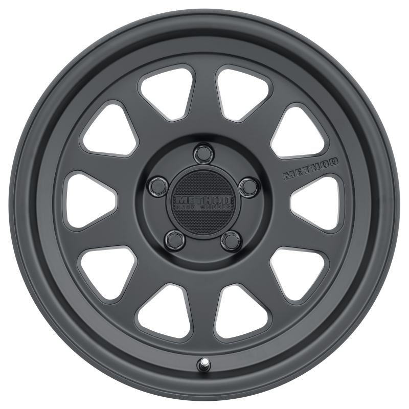 MR316 17x8.5 0mm Offset 5x150 110.5mm CB Matte Black Wheel - Click Image to Close