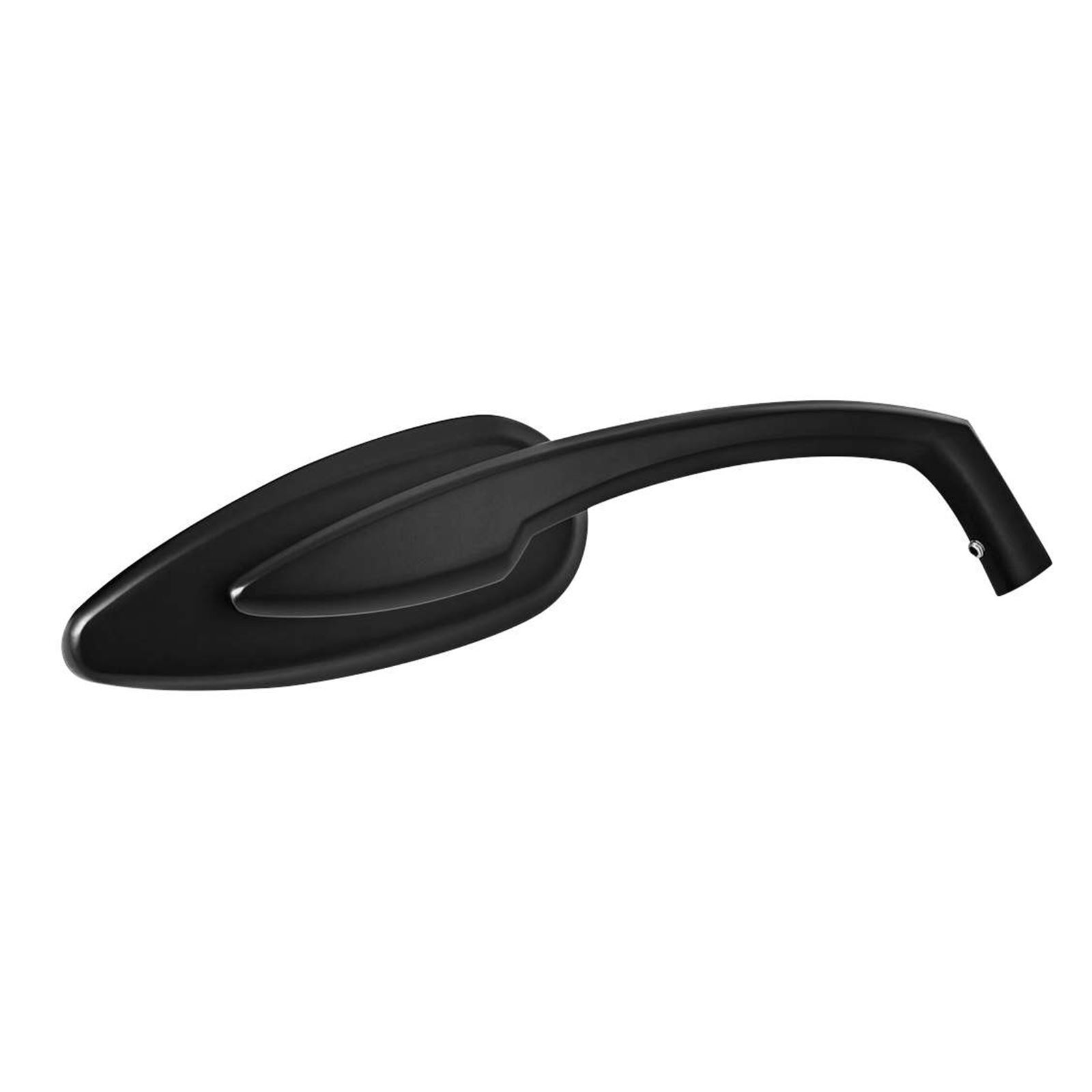 Teardrop Mirrors Satin Black - Click Image to Close