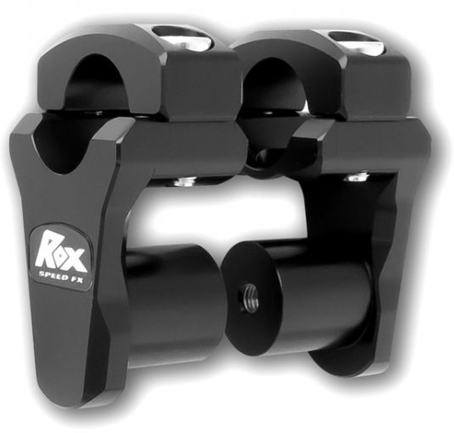 Pivoting Low Pro Handlebar Riser Black 1.75" for 1.125" - Click Image to Close