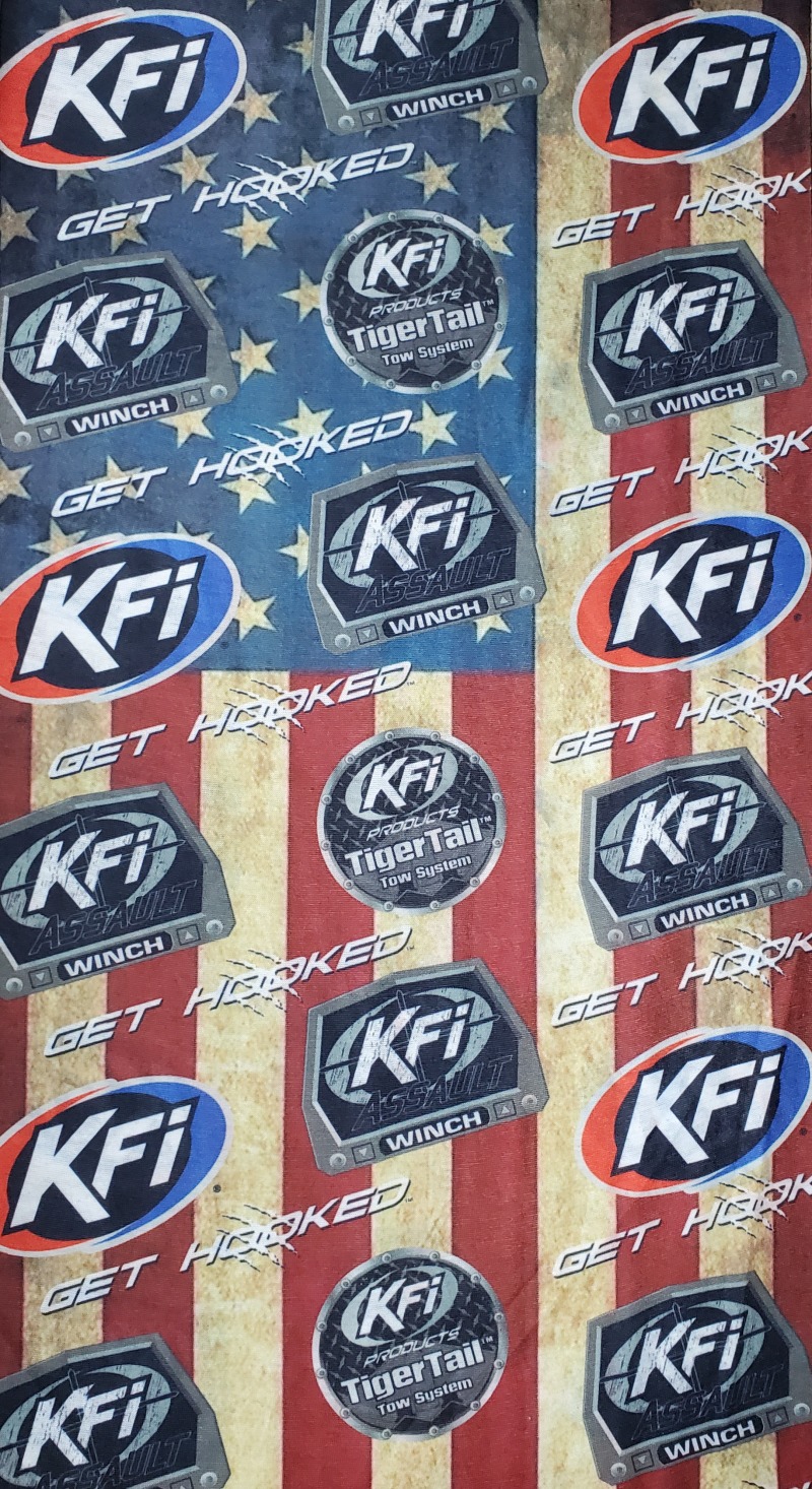 KFI Face Mask Flag w/Logo - Click Image to Close