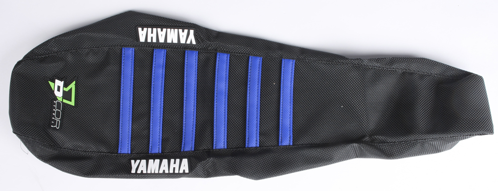 Gripper Seat Cover Black/Blue - For 16-17 Yamaha YZ250X 02-18 YZ125 YZ250 - Click Image to Close