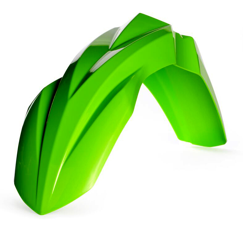 Front Fender - Green - For 2017 Kawasaki KX250F 16-17 KX450F - Click Image to Close