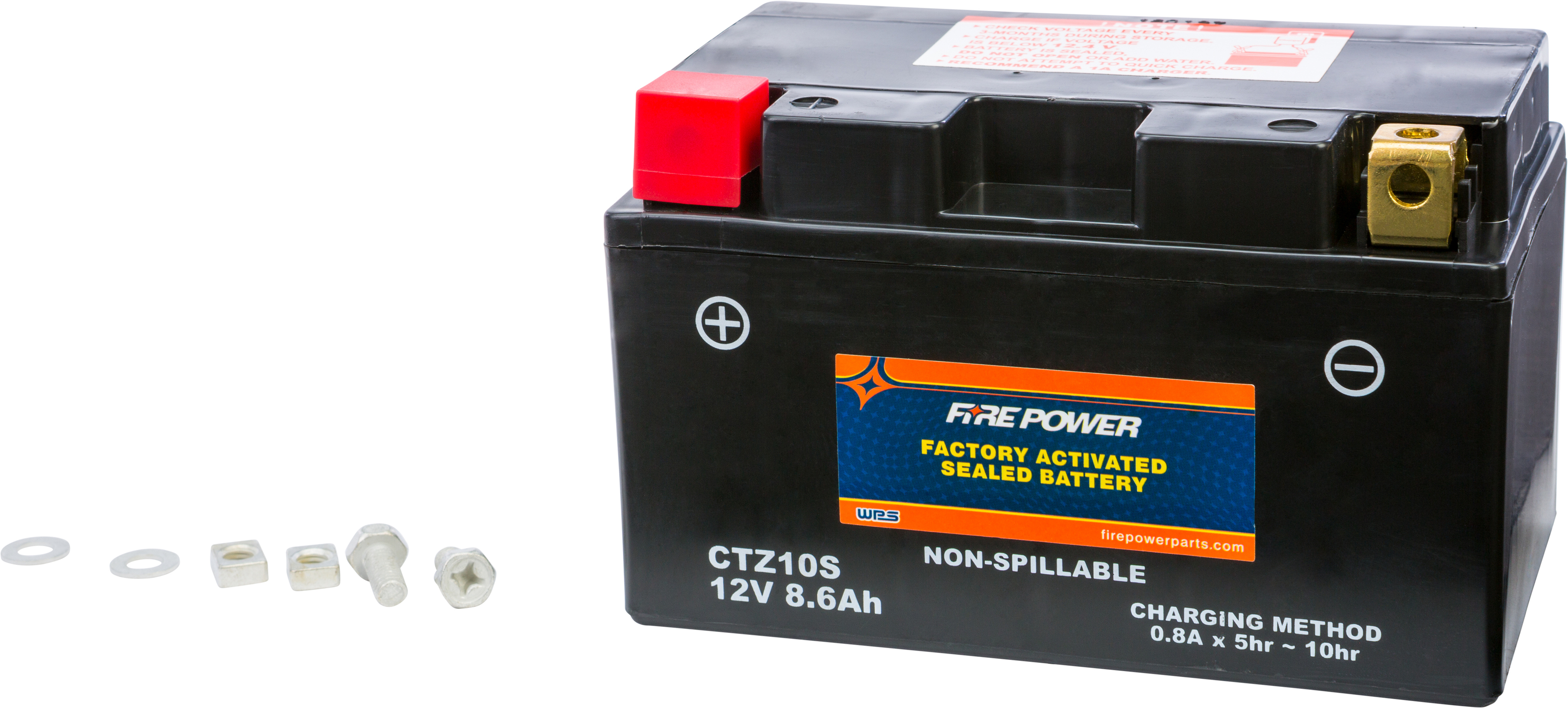 Factory Activated Sealed Battery - Replaces YTZ10S - Click Image to Close