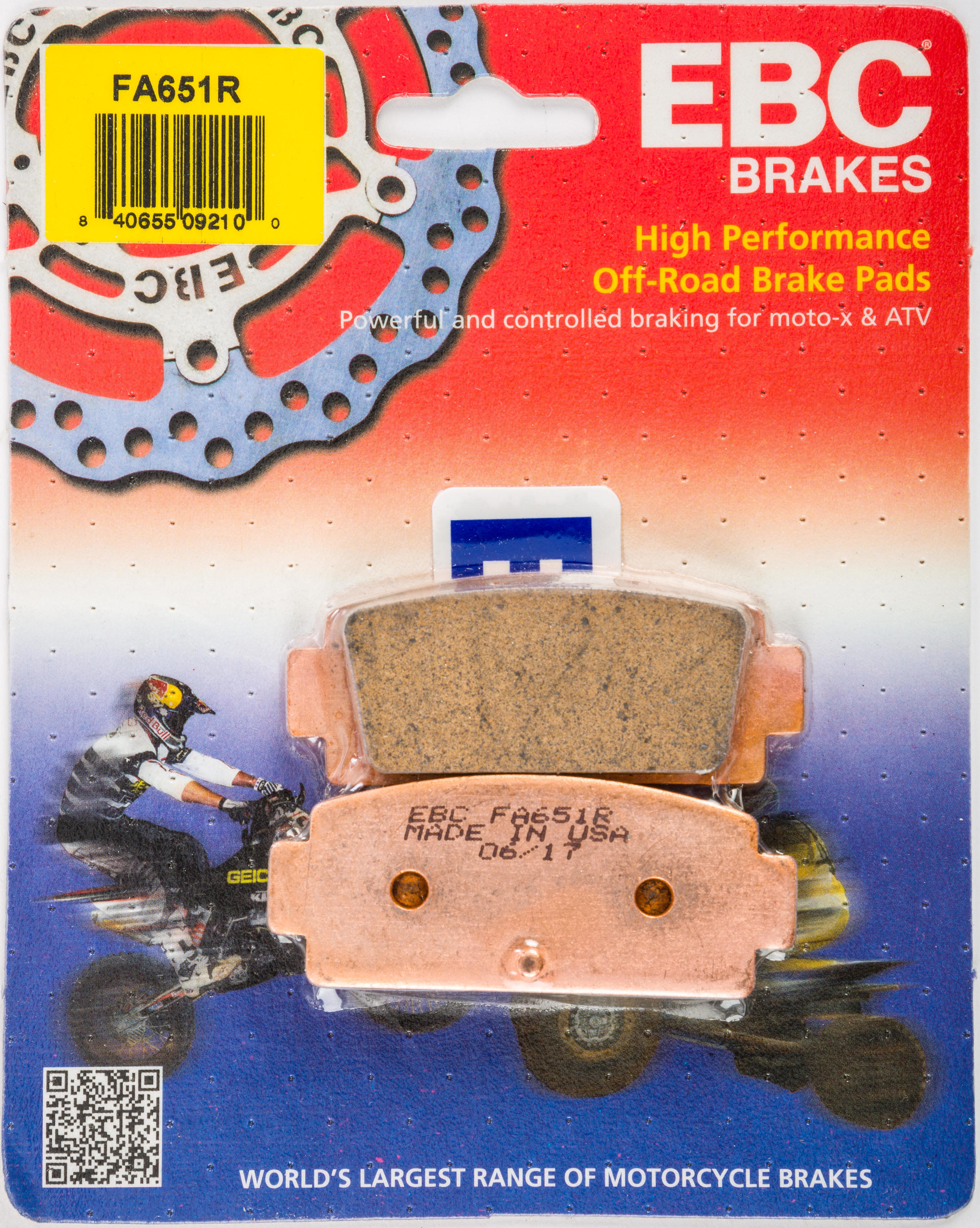 15-18 CF Moto CF 500 US U-Force Front Left/Right Sintered HH Brake Pads - Click Image to Close