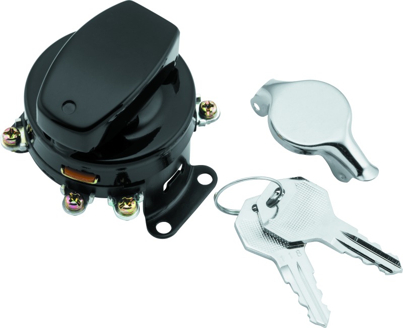 Twin Power 36-72 FL Black Fat Bob Style Ignition Switch - Click Image to Close