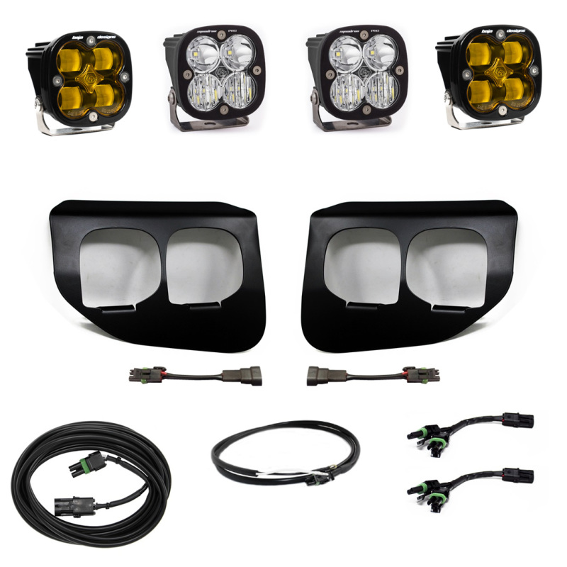 Ford Super Duty (20-On) Fog Lights FPK Amber SAE/Pro DC w/Upfitter - Click Image to Close