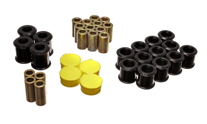 Black Rear Control Arm Bushing Set - For 89-94 Nissan 240SX (S13) - Click Image to Close