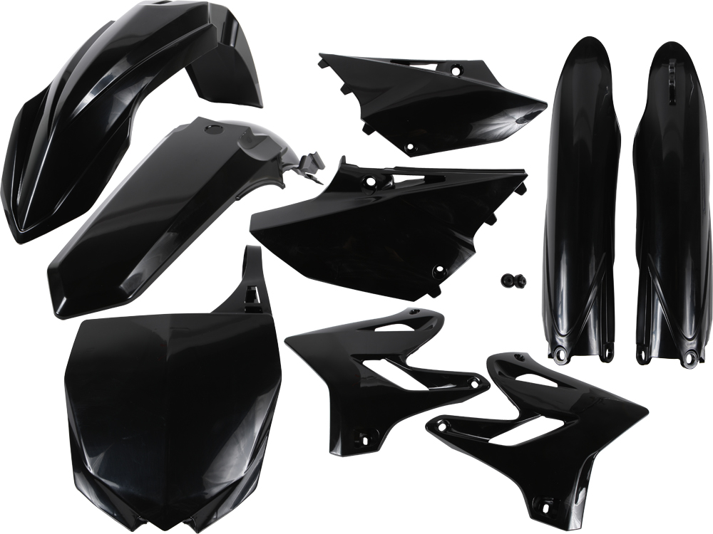 Full Plastic Kit - Black - For 15-21 Yamaha YZ125/250 - Click Image to Close