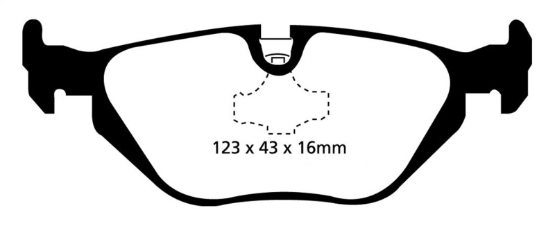 Redstuff Rear Brake Pads - For 96-98 BMW Z3 1.9 - Click Image to Close