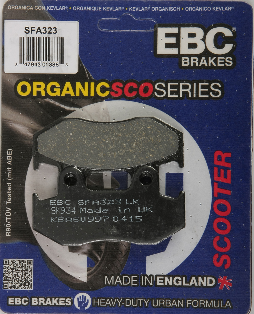 Standard Organic Brake Pads - Click Image to Close