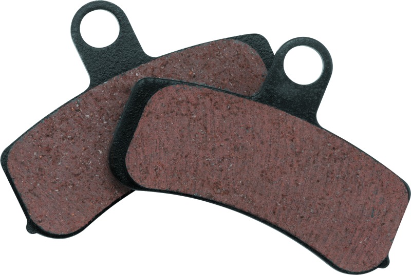 Organic Brake Pads Replaces H-D 44082-08 46363-11 Various F - For 08-14 Softails 08-17 Dyna - Click Image to Close