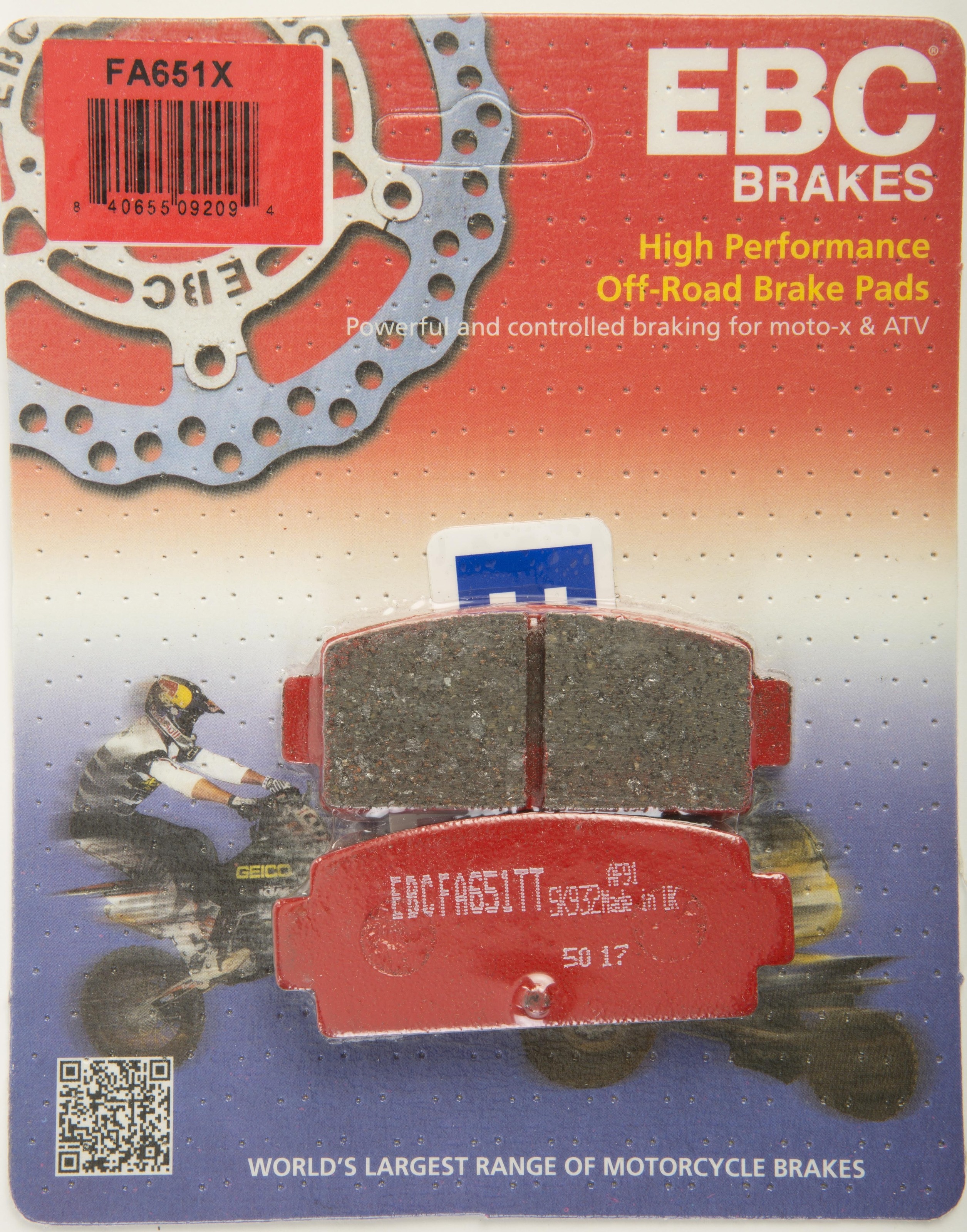 15-18 Cf Moto CF 500 US U-Force Rear Left/Right FA-SFA-TT-X Brake Pads - Click Image to Close