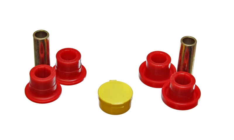 Red Front Control Arm Bushing Set - For 89-94 Nissan 240SX (S13) - Click Image to Close