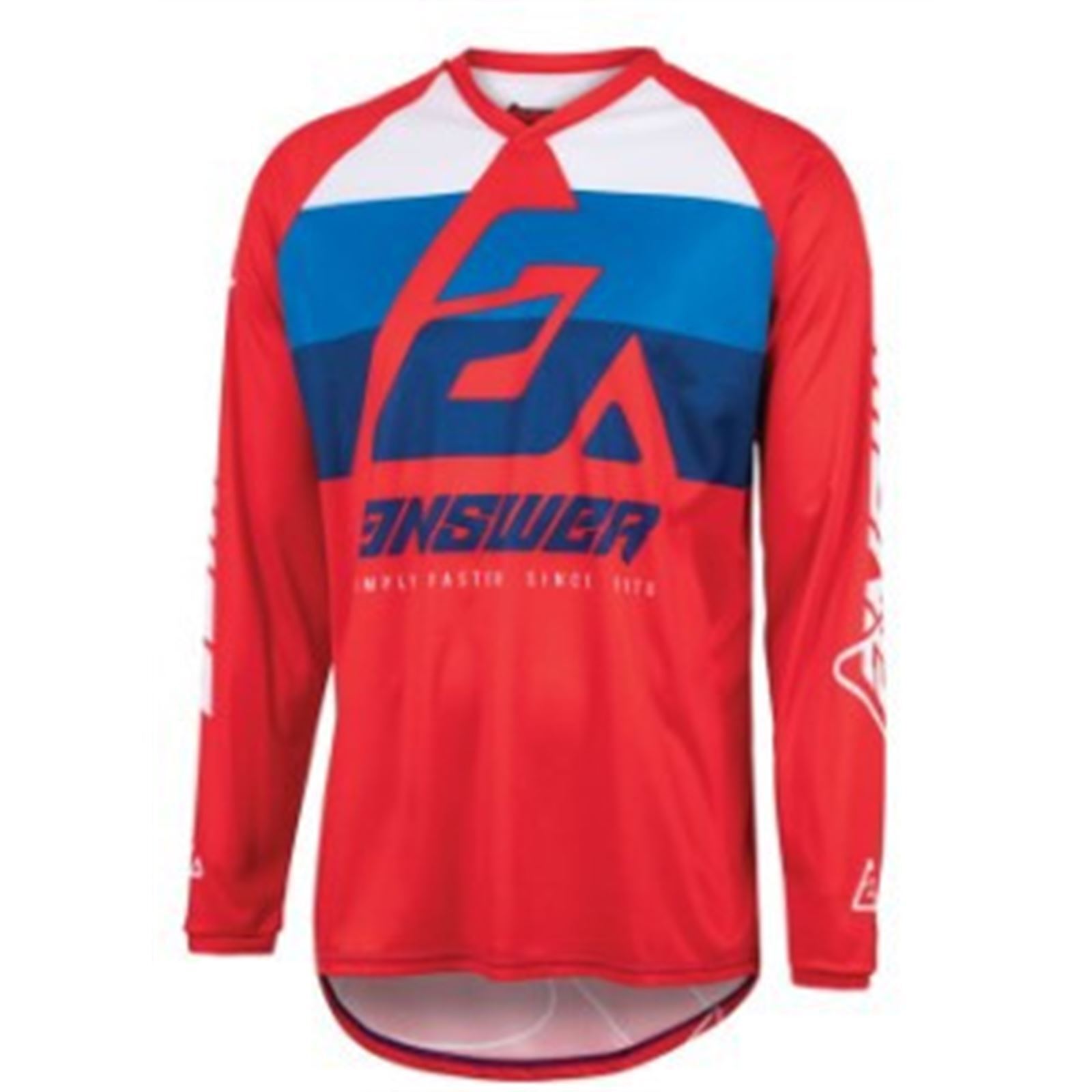 23 Syncron CC Jersey Red/White/Blue Youth - XS - Click Image to Close