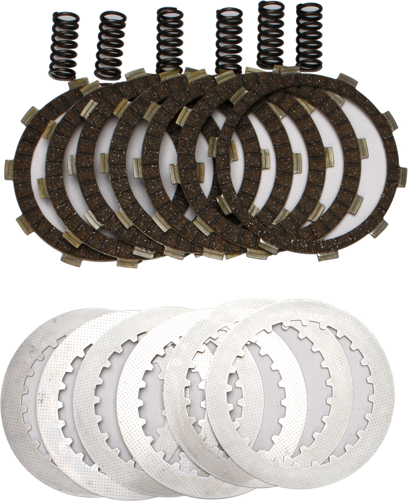 DRC Complete Clutch Kit - Cork CK Plates, Steels, & Springs - For 01-07 Suzuki DRZ250 - Click Image to Close