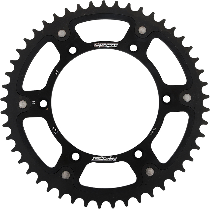 Stealth Rear Sprocket 49T - Black - Yamaha YZ WR TTR - Click Image to Close