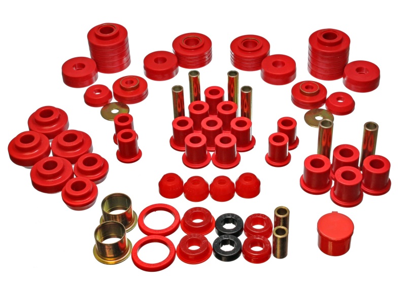 80-96 Ford F150 Std/Extra Cab Pickup Red Hyper-Flex Master Bushing Set - Click Image to Close