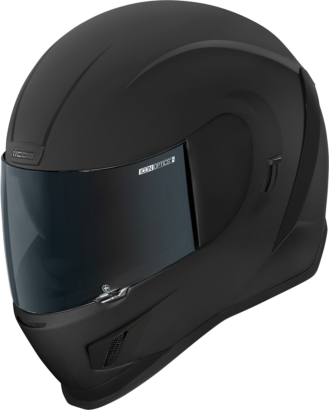 ICON Airform Dark Helmet 2XL Rubatone Black Matte - Full-face helmet with DropShield visor - Click Image to Close