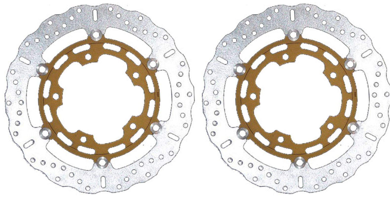 Floating Contour Brake Rotor Front Set - Click Image to Close