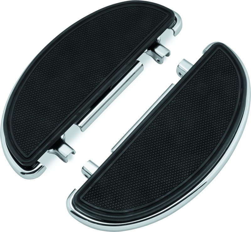 Bikers Choice Half-Moon Floorboard Kit Chr - Click Image to Close