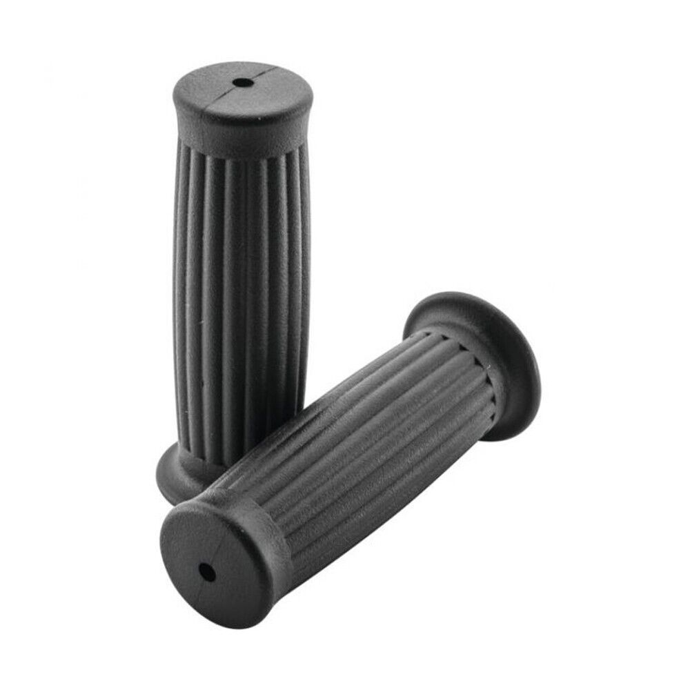 BikeMaster Classic Lines Grips - Black - Click Image to Close