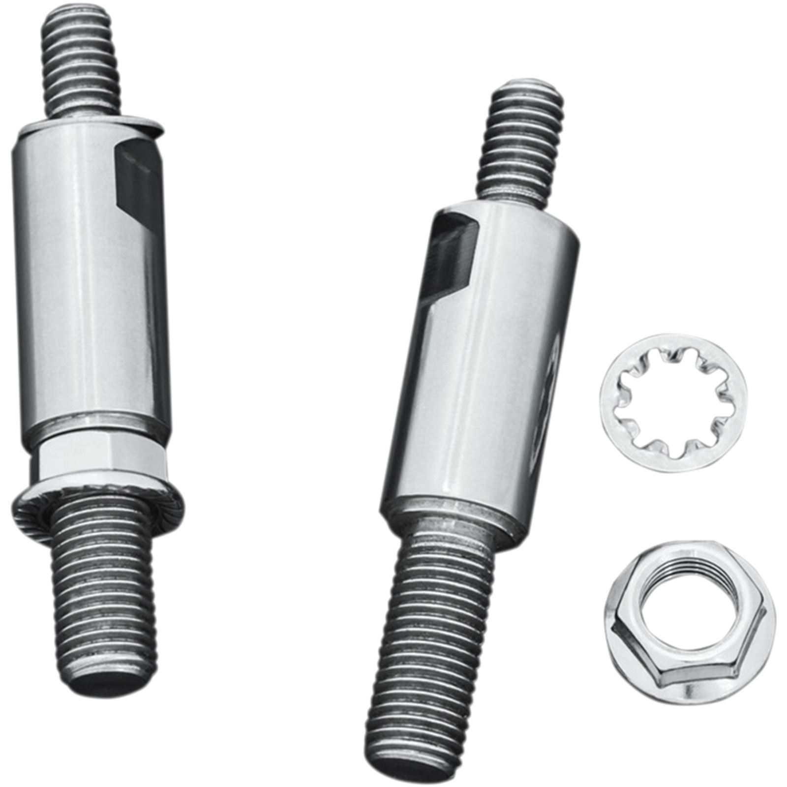 Raised Mirror Adaptors Metric Models (Excluding Yamaha) Chrome - Click Image to Close