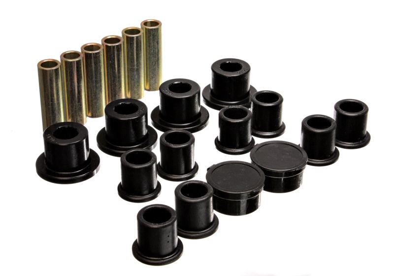 98-11 Ford Ranger Black Rear Leaf Spring Bushing Set - Click Image to Close