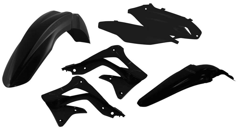 Black Plastic Kit - For 2012 Kawasaki KX450F - Click Image to Close