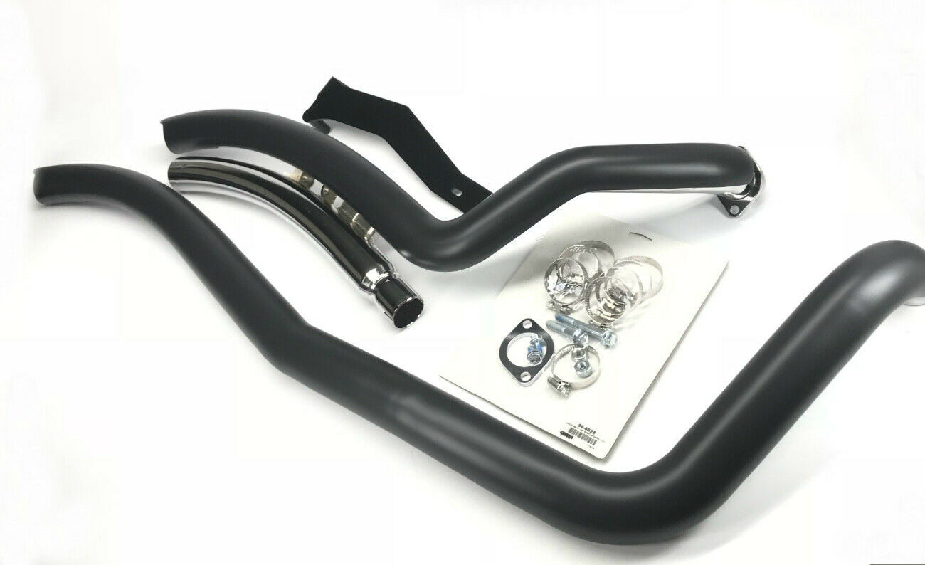 Speedster Swept Full Exhaust - Black - For 10+ Honda VT1300 Fury Sabre Stateline - Click Image to Close