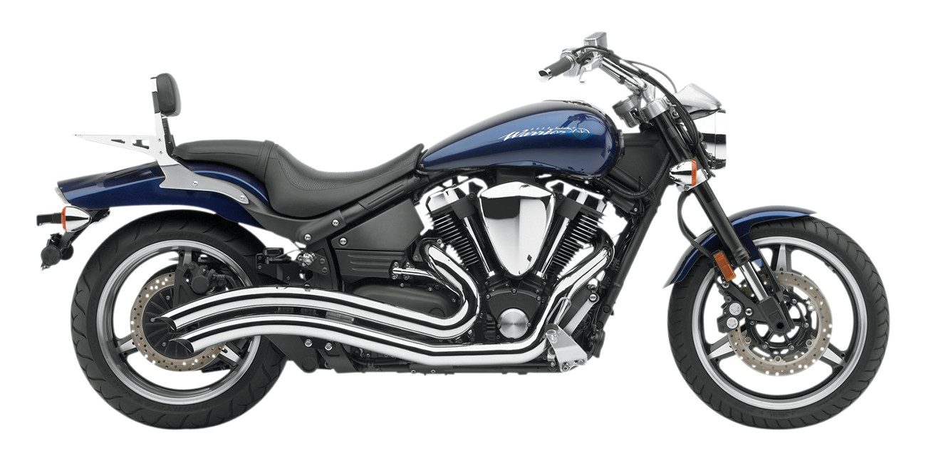 Speedster Swept Full Exhaust - For 02-10 Yamaha Road Star Warrior - Click Image to Close