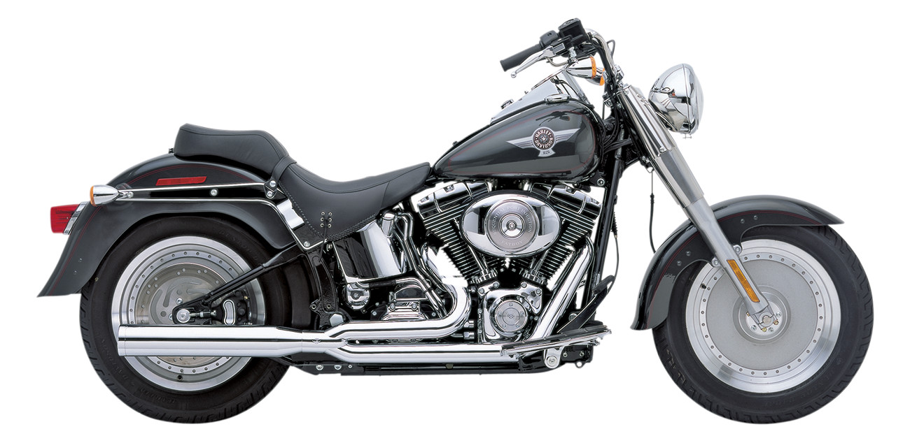 PowerPro HP Chrome 2-into-1 Full Exhaust - Harley Softail - Click Image to Close