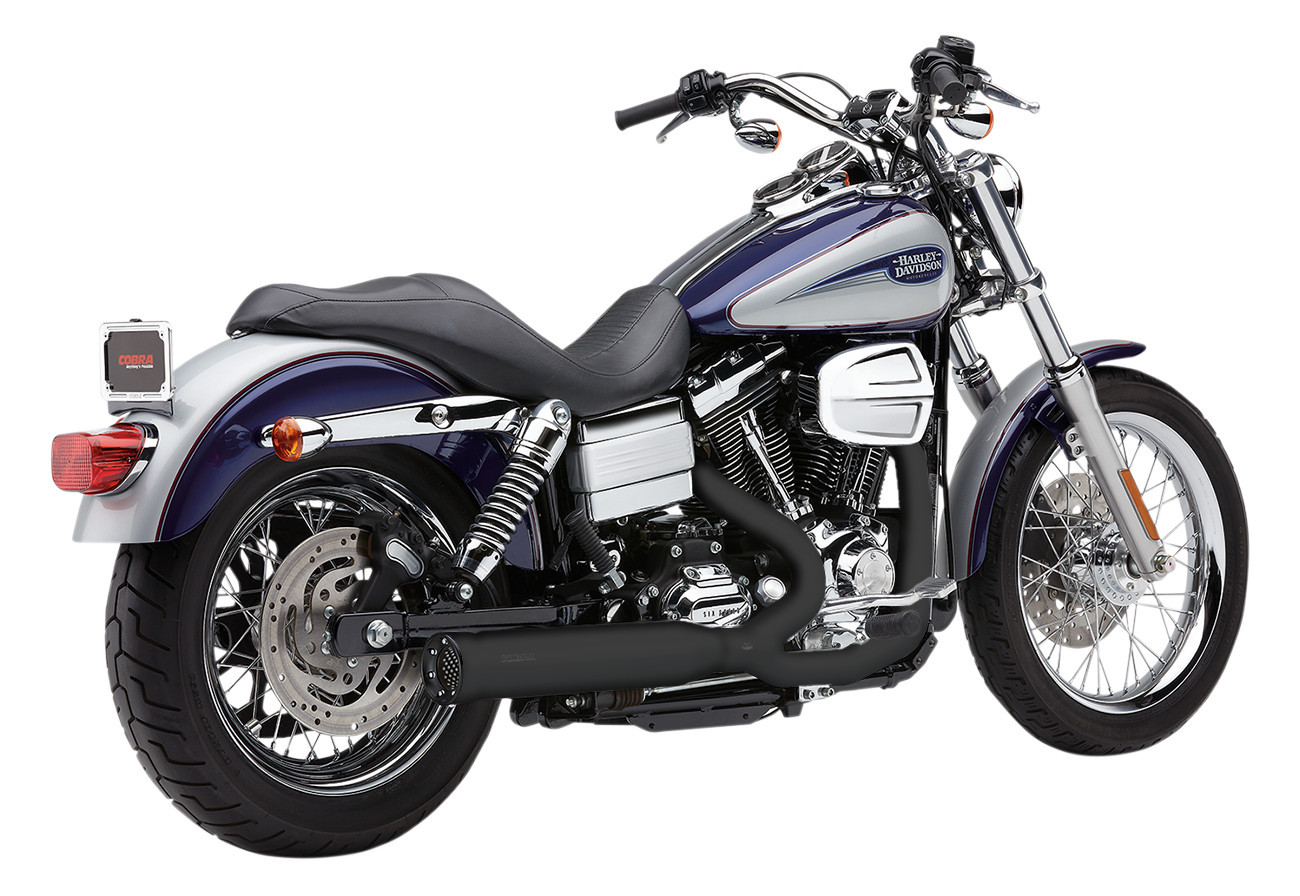 PowerPro HP Black 2-into-1 RPT Full Exhaust - For 12-17 Harley FXD - Click Image to Close