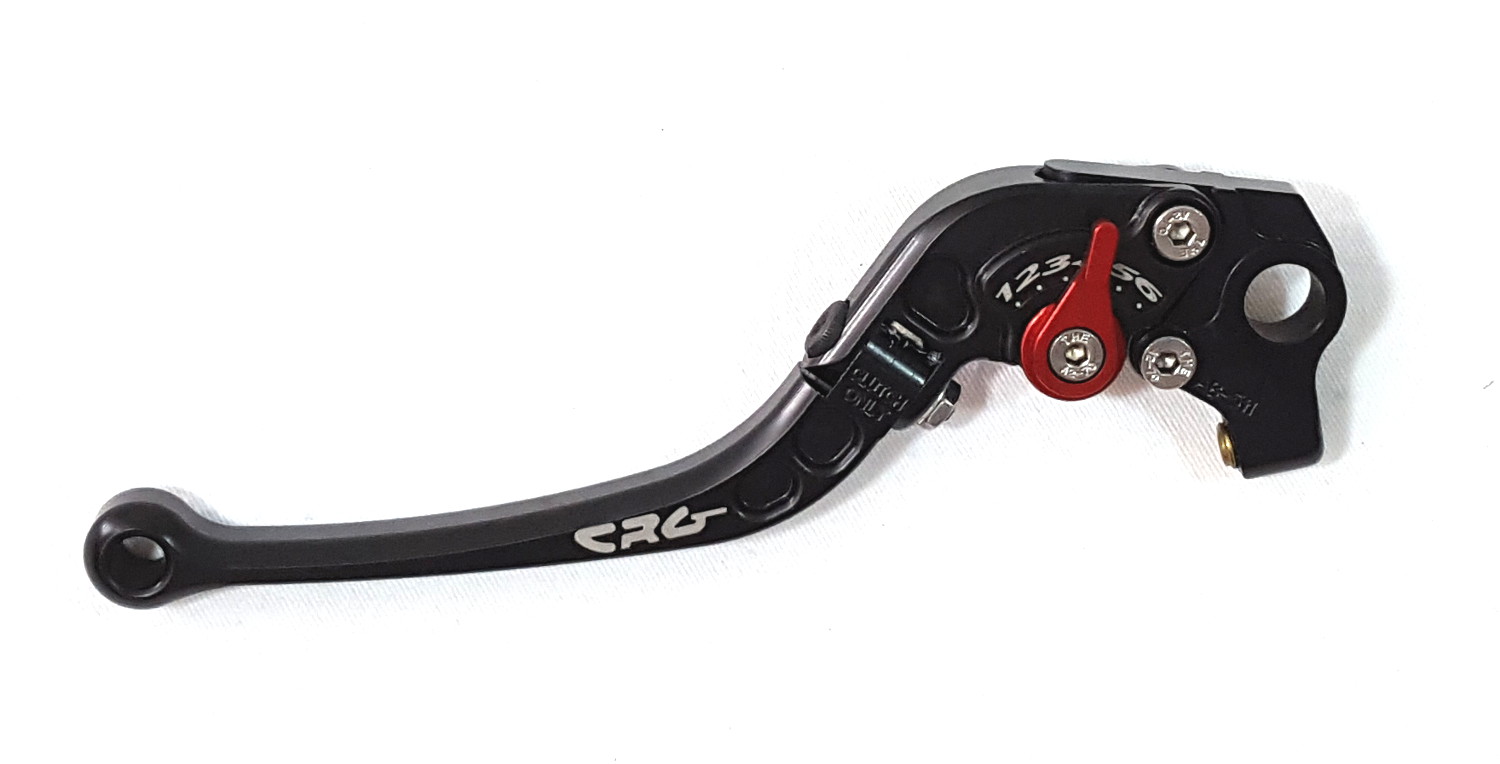 Folding Roll-A-Click Black Clutch Lever - Fits Most 91-03 Ducatis w/ Brembo Master Cylinder - Click Image to Close