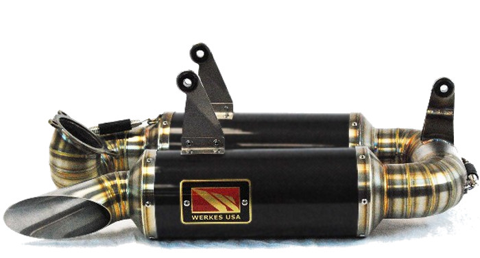 Black Center GP Slip On Exhaust - for Ducati 899 & 1199 Panigale - Click Image to Close