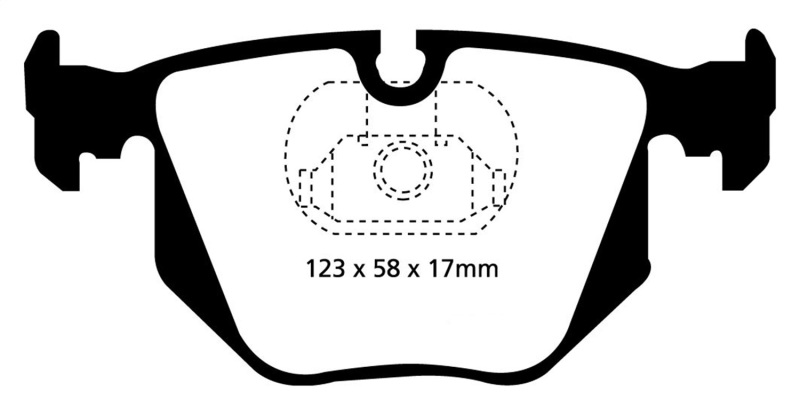 Redstuff Rear Brake Pads - For 01-07 BMW M3 3.2 (E46) - Click Image to Close