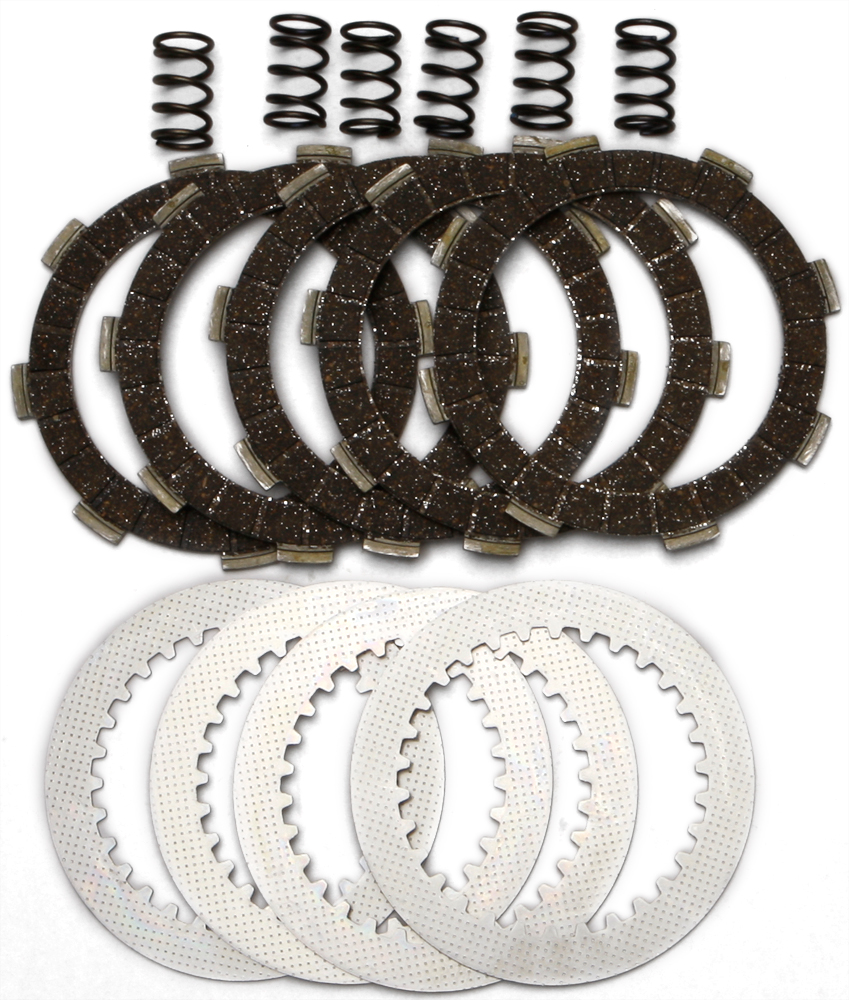 DRC Complete Clutch Kit - Cork CK Plates, Steels, & Springs - For 2000+ KX65 - Click Image to Close