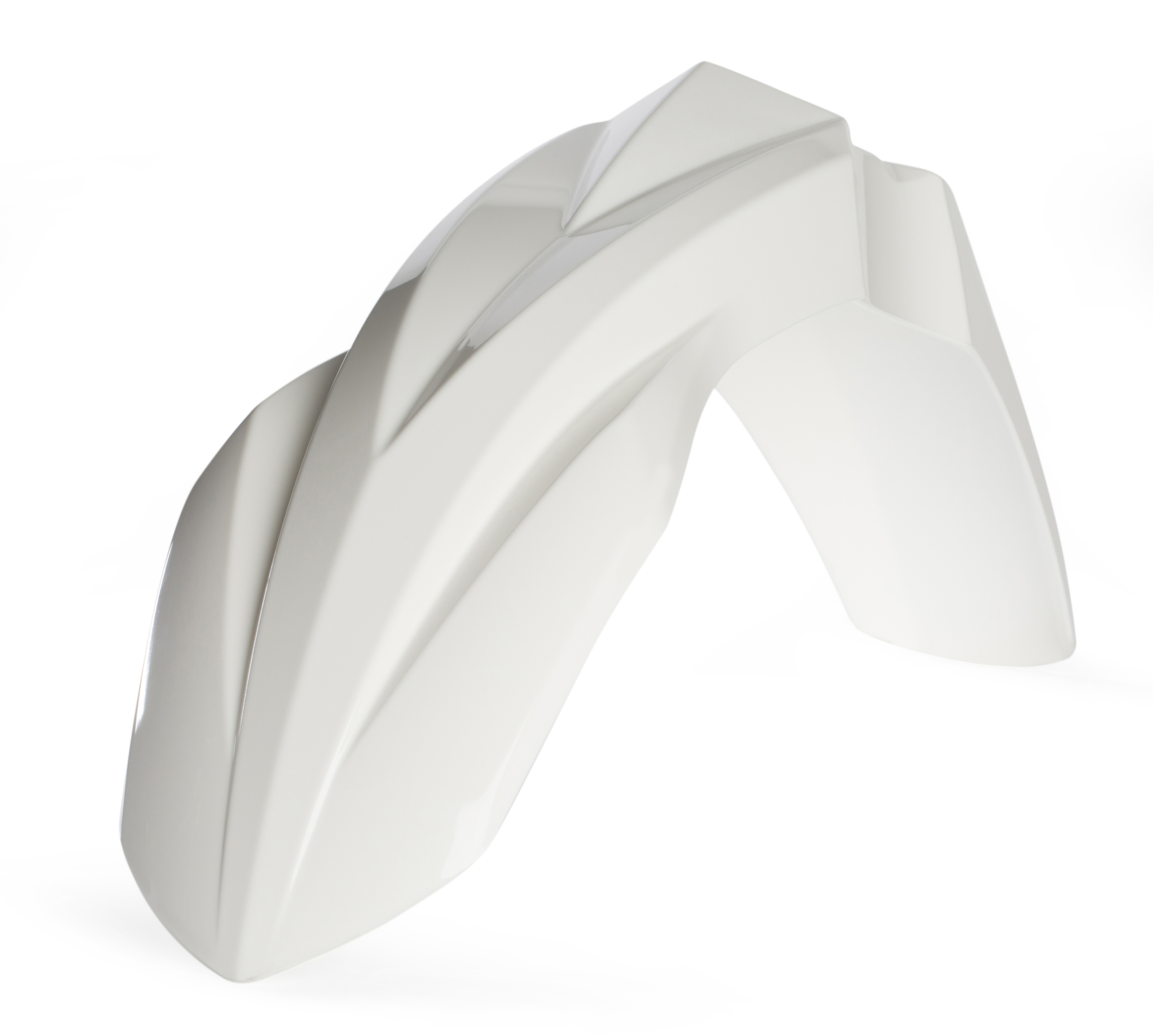 Front Fender - White - For 18-23 Kawasaki KX250F KX250X KX450 KX450F KX450X - Click Image to Close