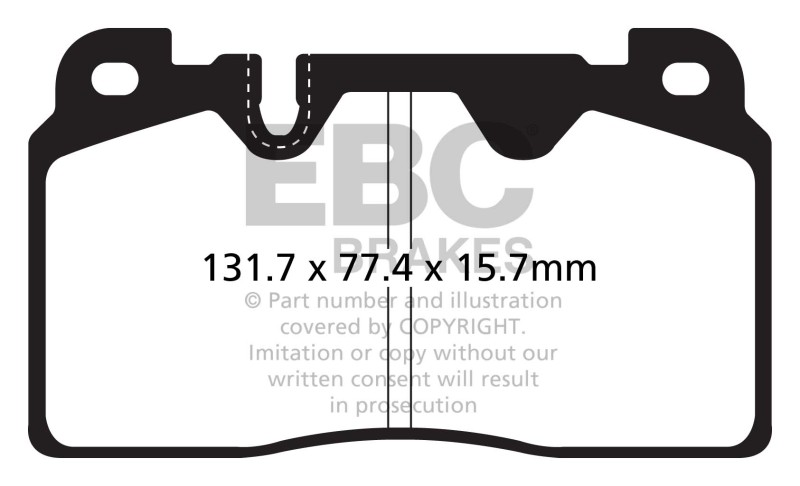 Redstuff Front Brake Pads - For 12+ Audi Q5 2.0 Turbo (Brembo) - Click Image to Close